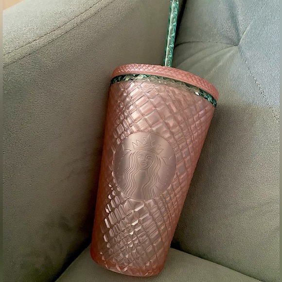NWT SPRING 2023 Starbucks limited release Pink Mint Cold Cup tumbler 16 oz - Picture 1 of 7